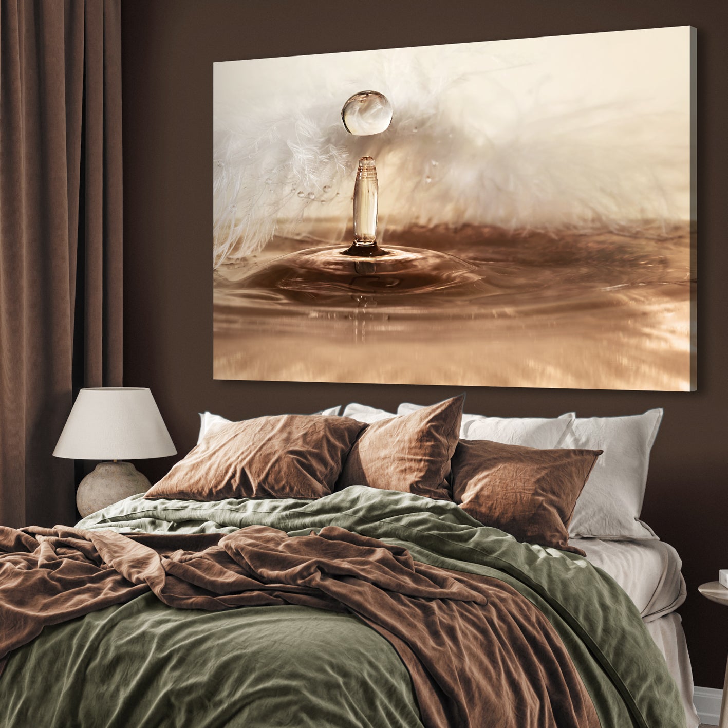Ljuddämpande tavla - Serene Waterdrop