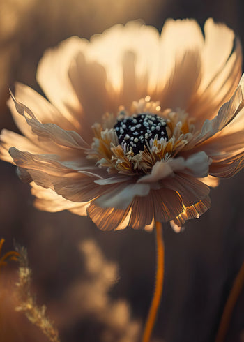 Ljuddämpande tavla - Central Flower
