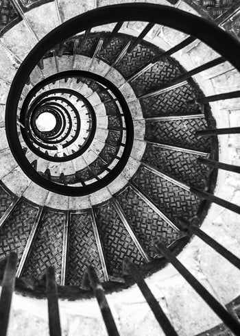 Ljuddämpande tavla - Spiral Staircase Art