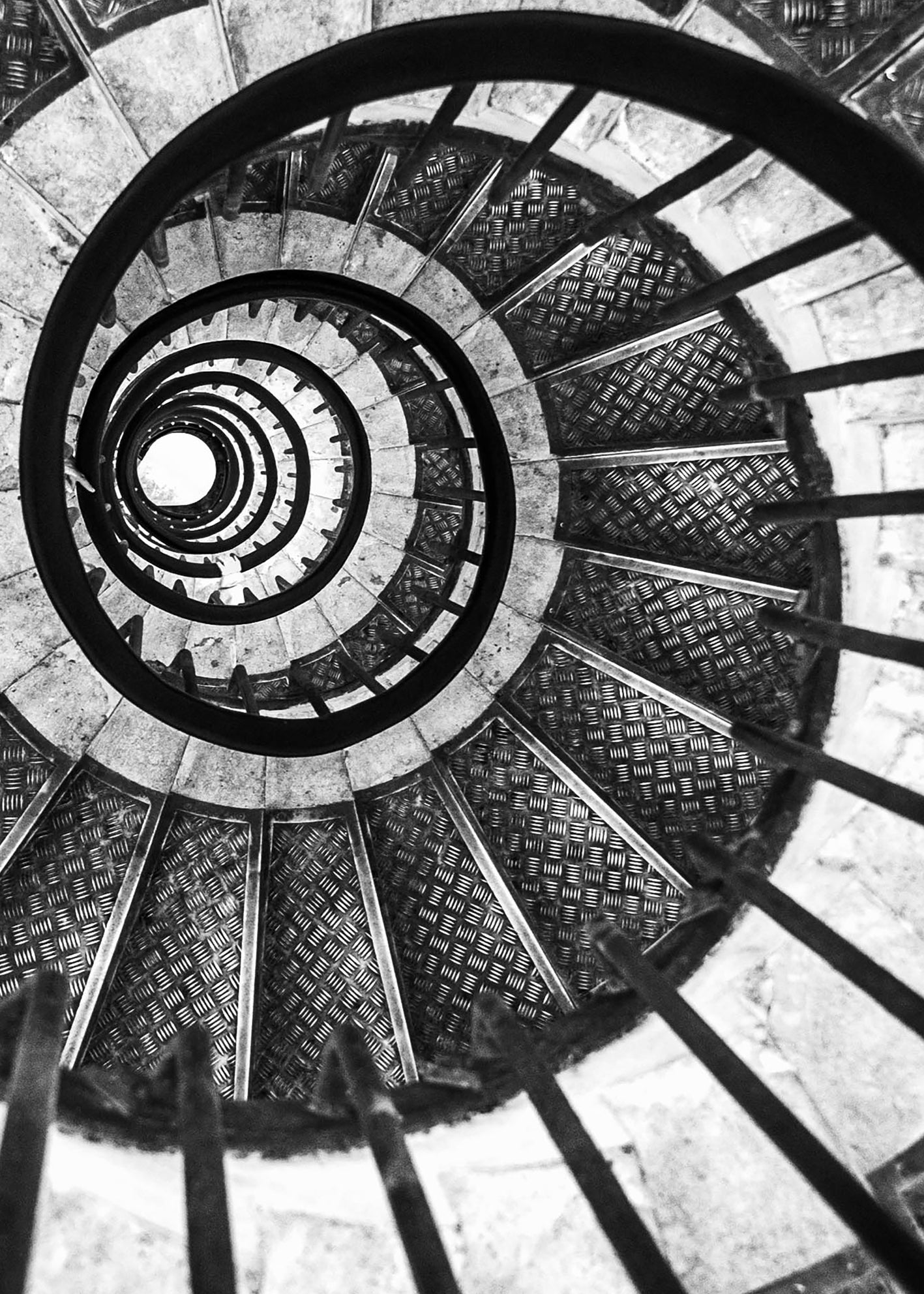 Ljuddämpande tavla - Spiral Staircase Art
