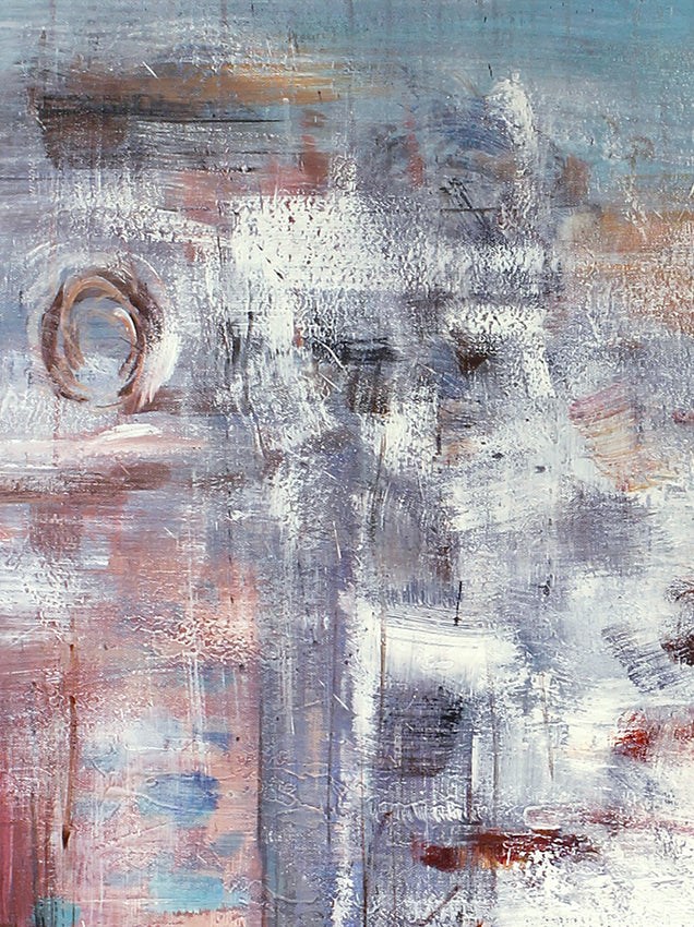 Abstrakt Oljemålning - Summer Meadow (80x120)