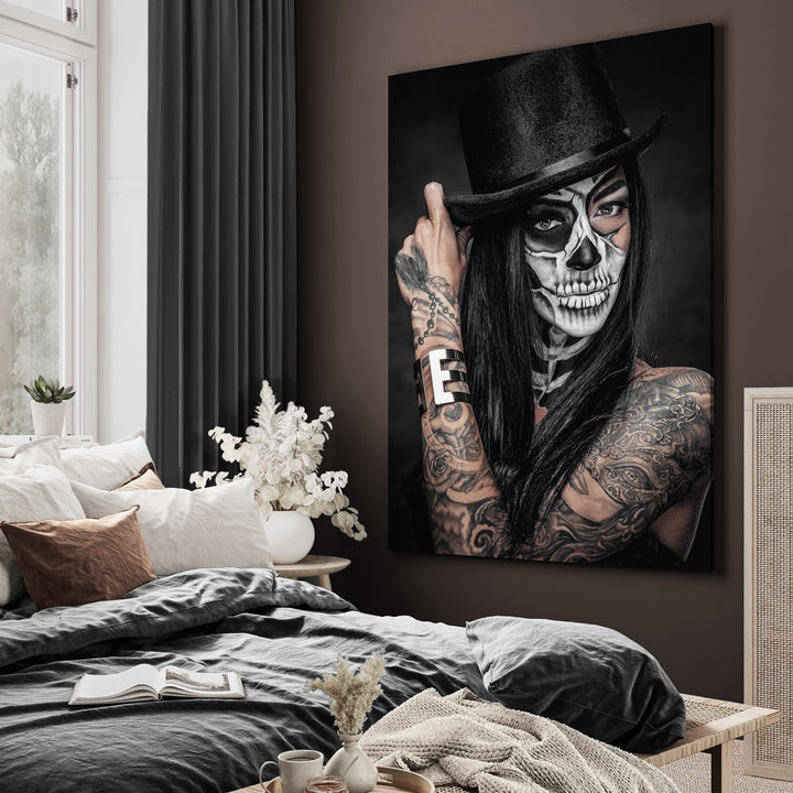 Ljuddämpande tavla - Skeleton Woman