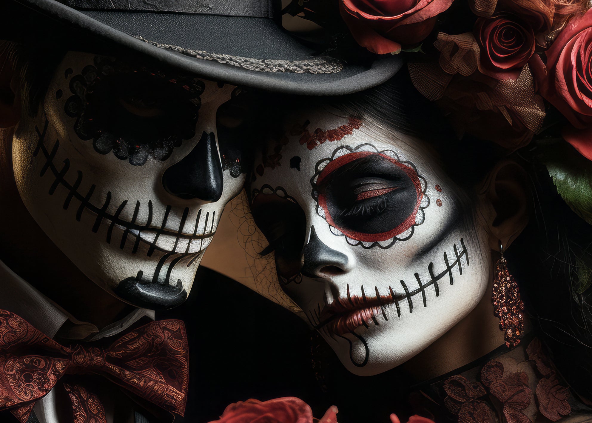Ljuddämpande tavla - Floral Embrace