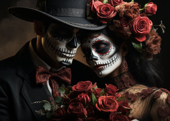 Ljuddämpande tavla - Floral Embrace