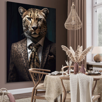 Ljuddämpande tavla - Leopard Man