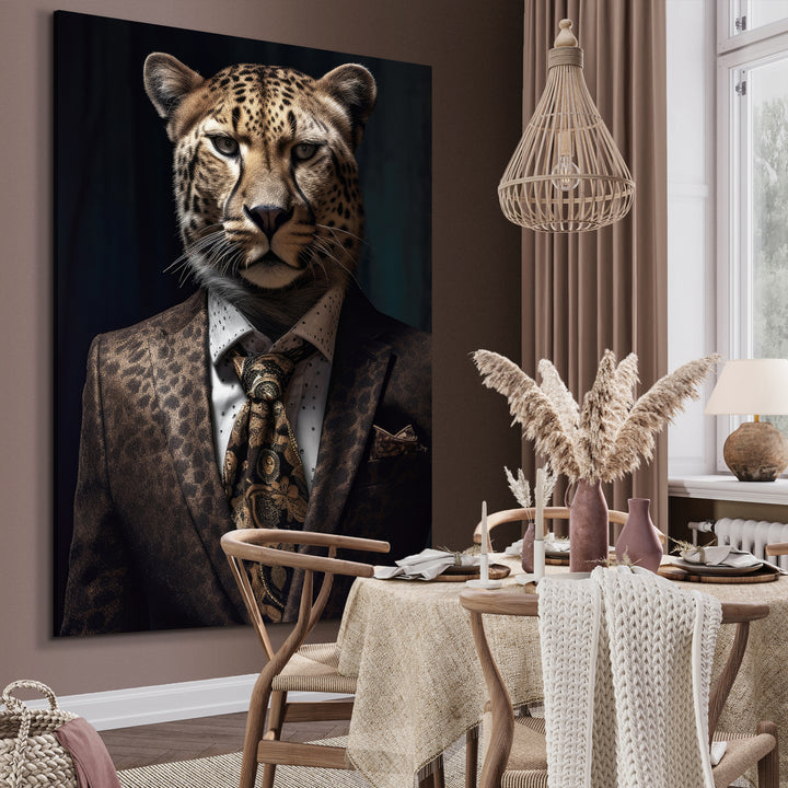 Ljuddämpande tavla - Leopard Man