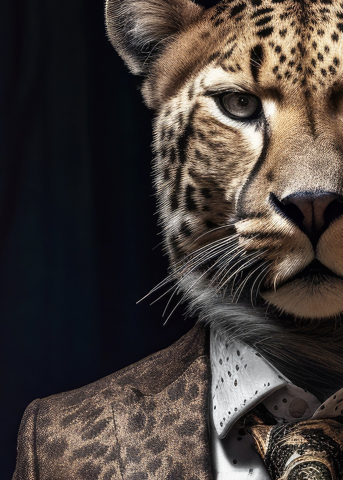 Ljuddämpande tavla - Leopard Man