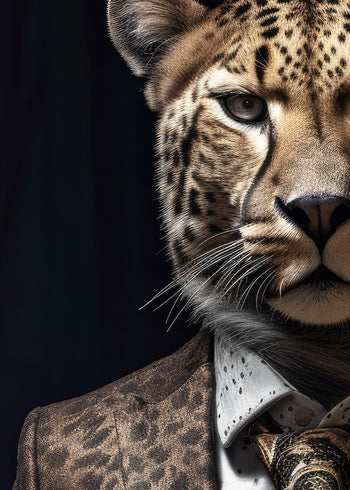 Ljuddämpande tavla - Leopard Man