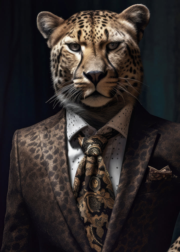 Ljuddämpande tavla - Leopard Man