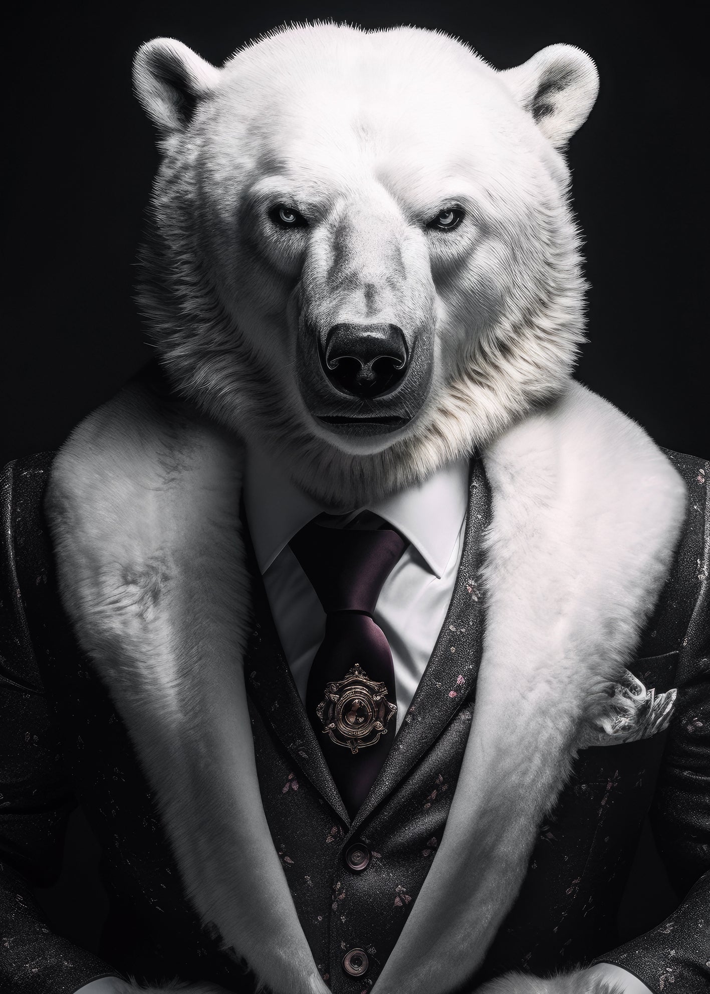 Ljuddämpande tavla - Polar man