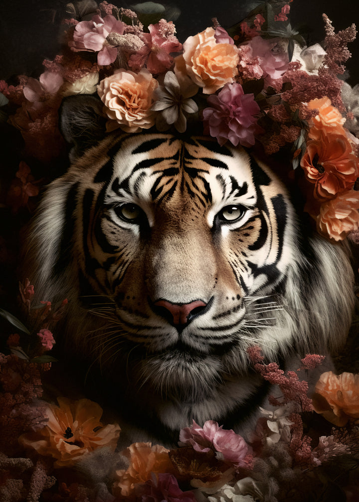 Ljuddämpande tavla - Floral Stripes