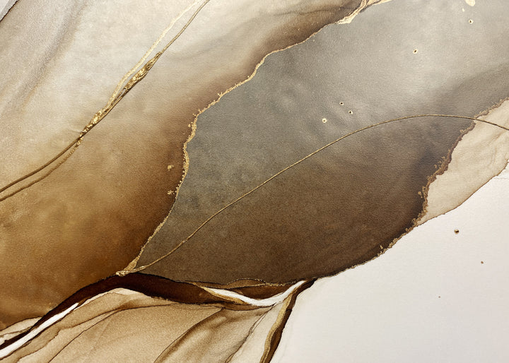 Ljuddämpande tavla - Golden Seams No2