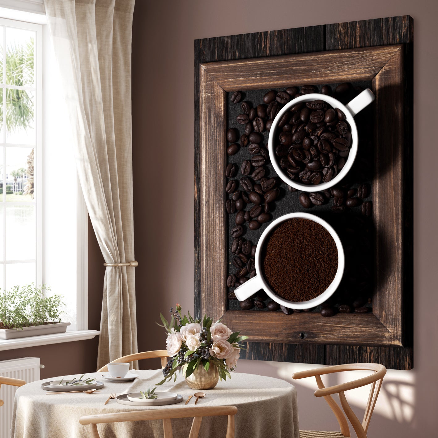 Ljuddämpande tavla - Espresso Hues