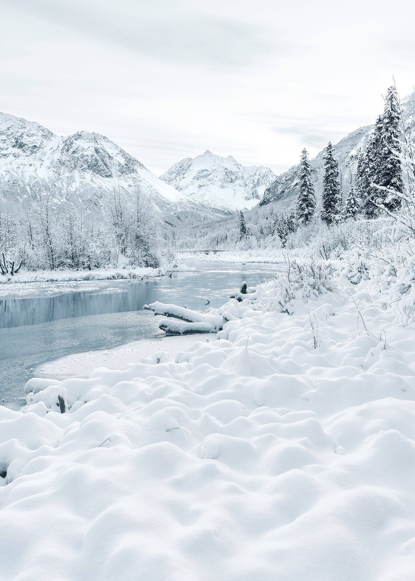 Canvastavla - Cold Scenery