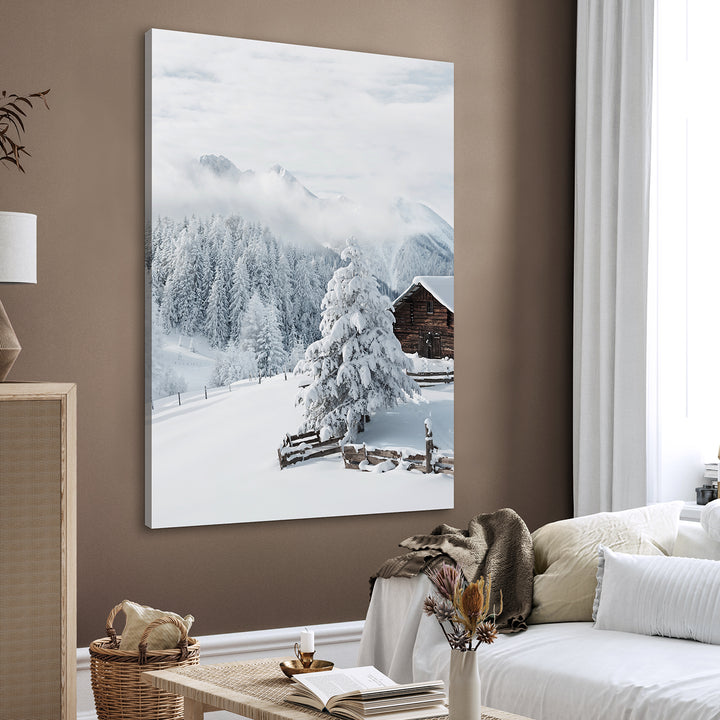 Canvastavla - Snow and Mountains