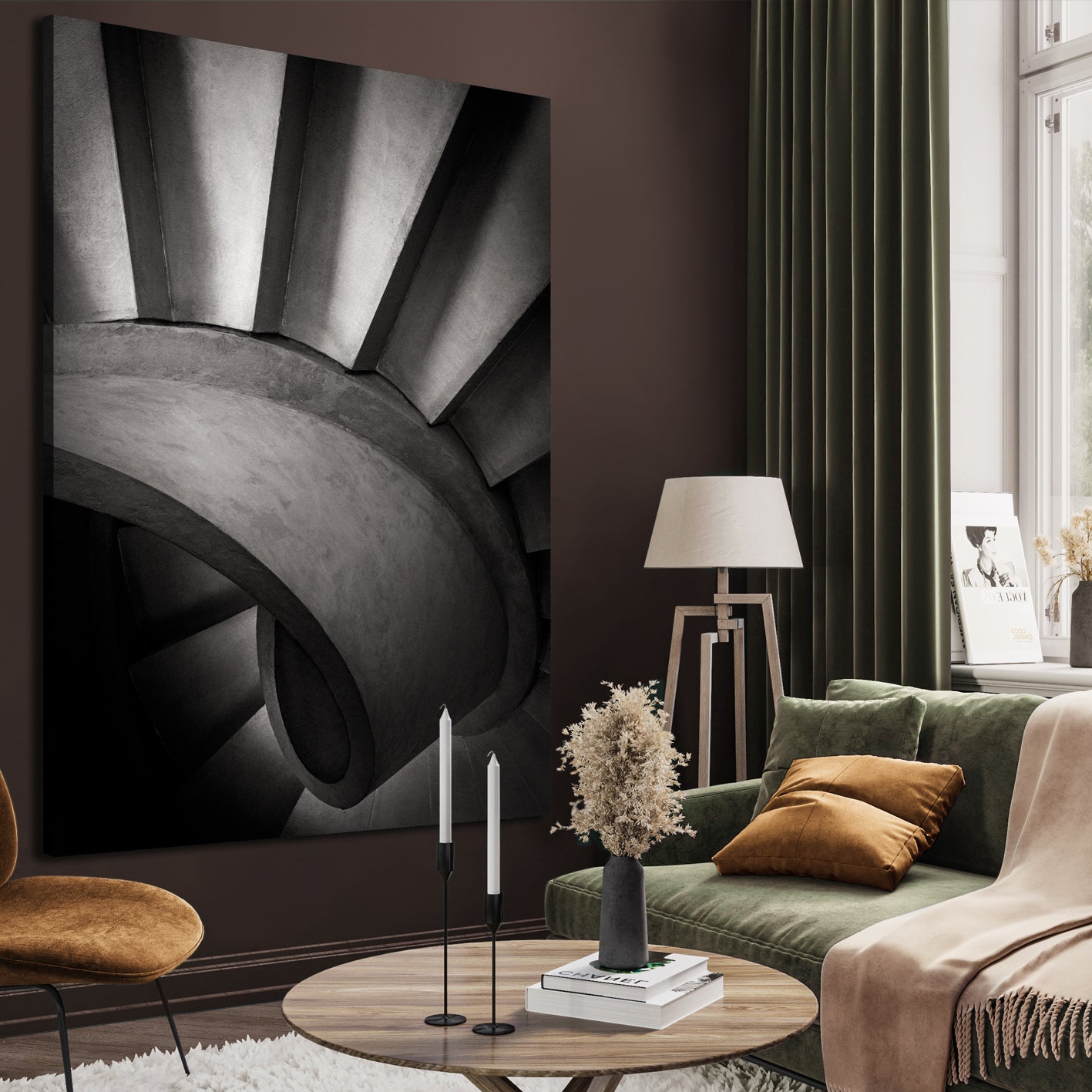 Canvastavla - Spiral Serenity (80x120)
