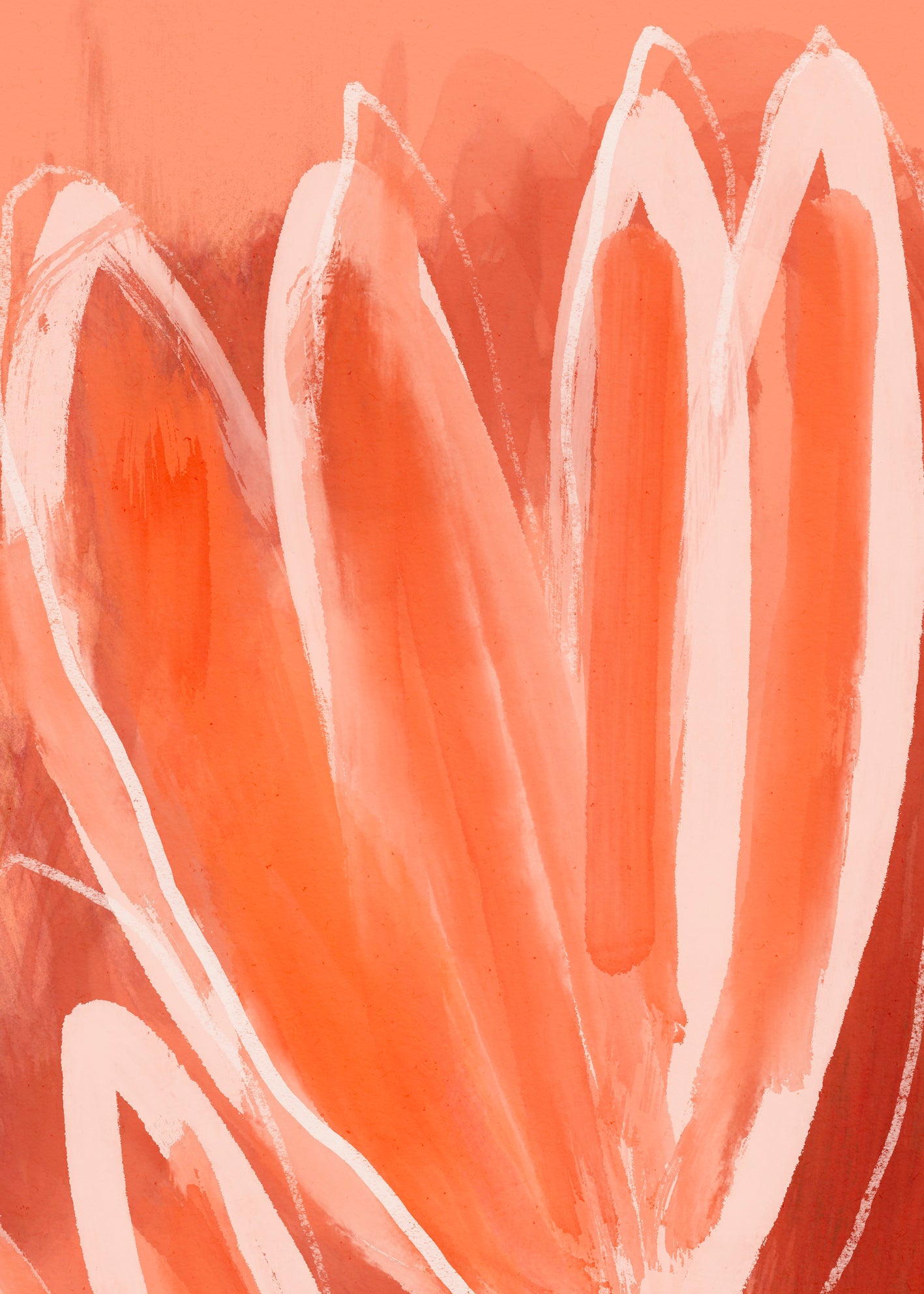 Ljuddämpande tavla - Terracotta Bloom