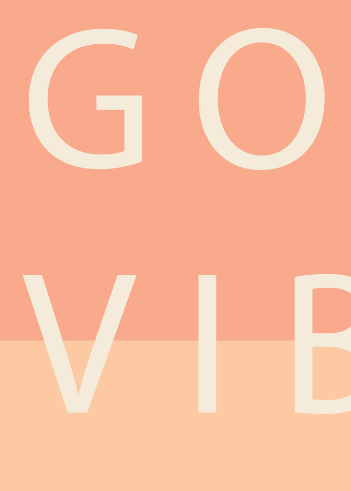 Ljuddämpande tavla - Good Vibes Only