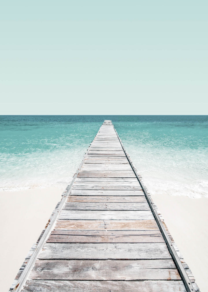 Canvastavla - Jetty on the beach