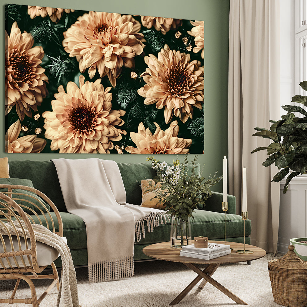 Canvastavla - Baroque Flowers