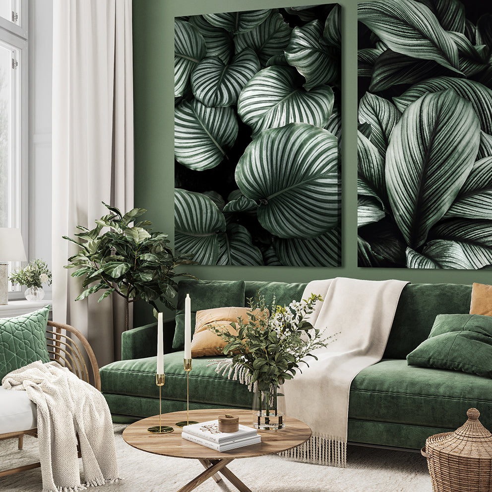 Canvastavla - Green Leavs