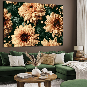 Ljuddämpande tavla - Baroque Flowers