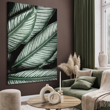 Ljuddämpande tavla - Green Leaf