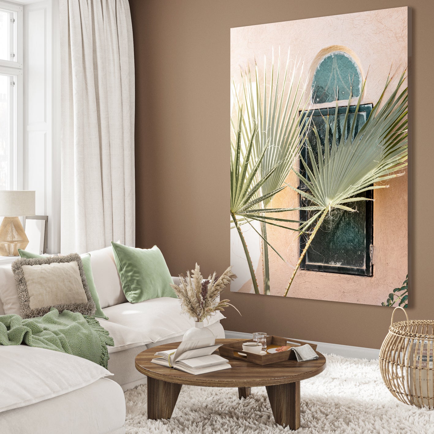 Ljuddämpande tavla - Palm Window