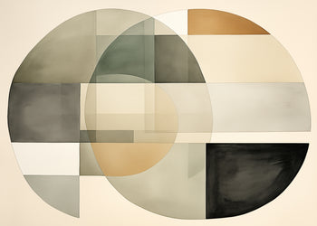 Ljuddämpande tavla - Serenity in Shapes