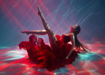 Ljuddämpande tavla - Floating in Scarlet