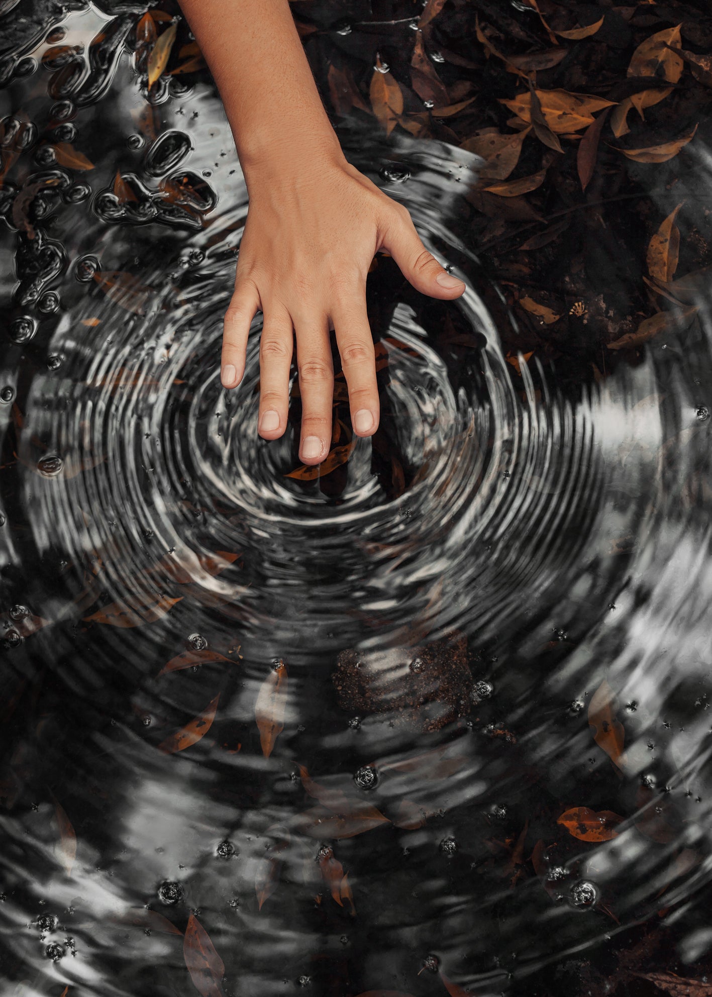 Ljuddämpande tavla  - Circles On Water