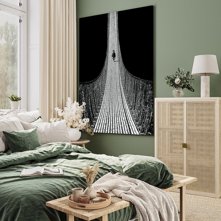 Canvastavla - Walking Down The Bridge (50X70)