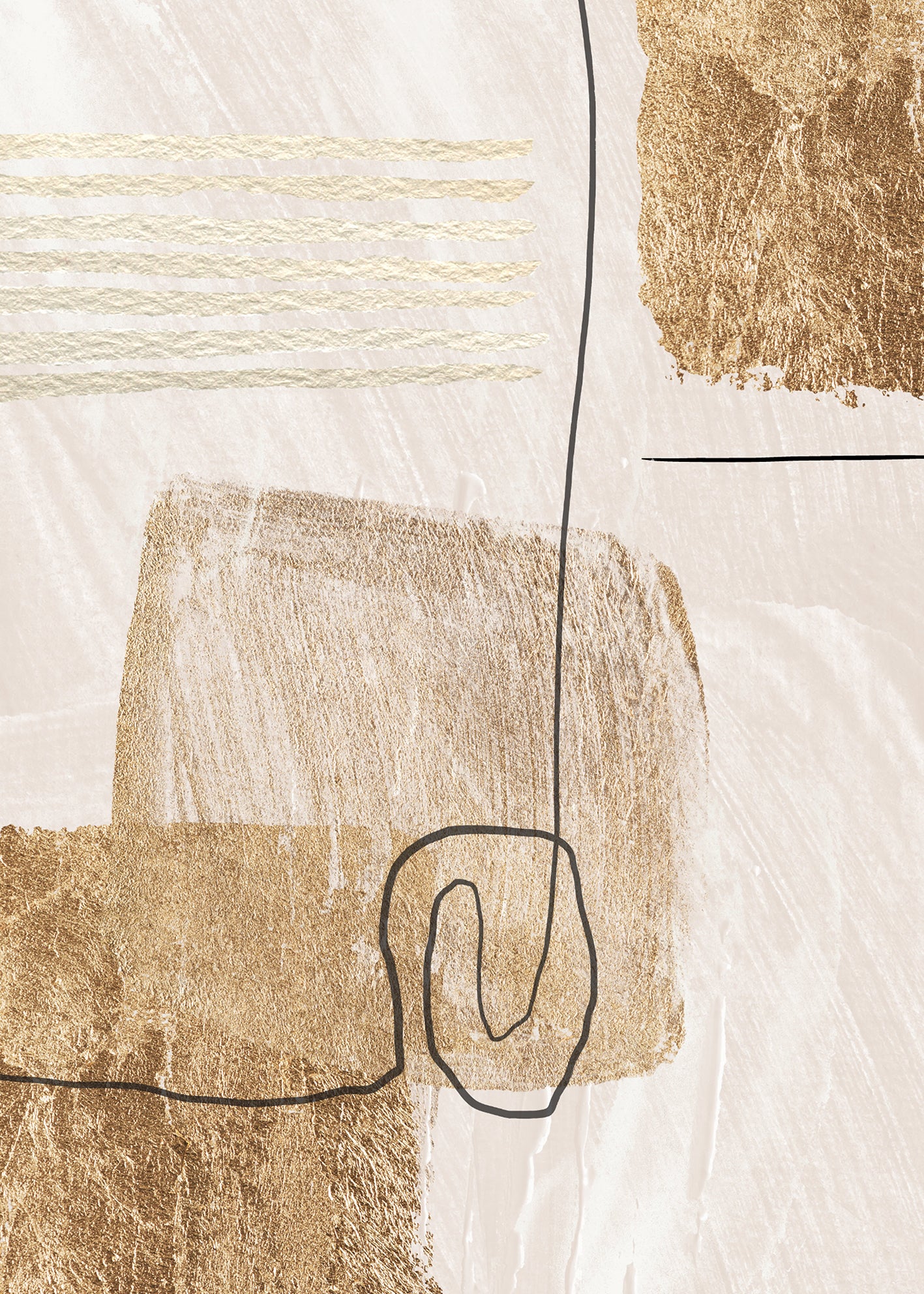 Canvastavla - Beige Whispers (45X60)