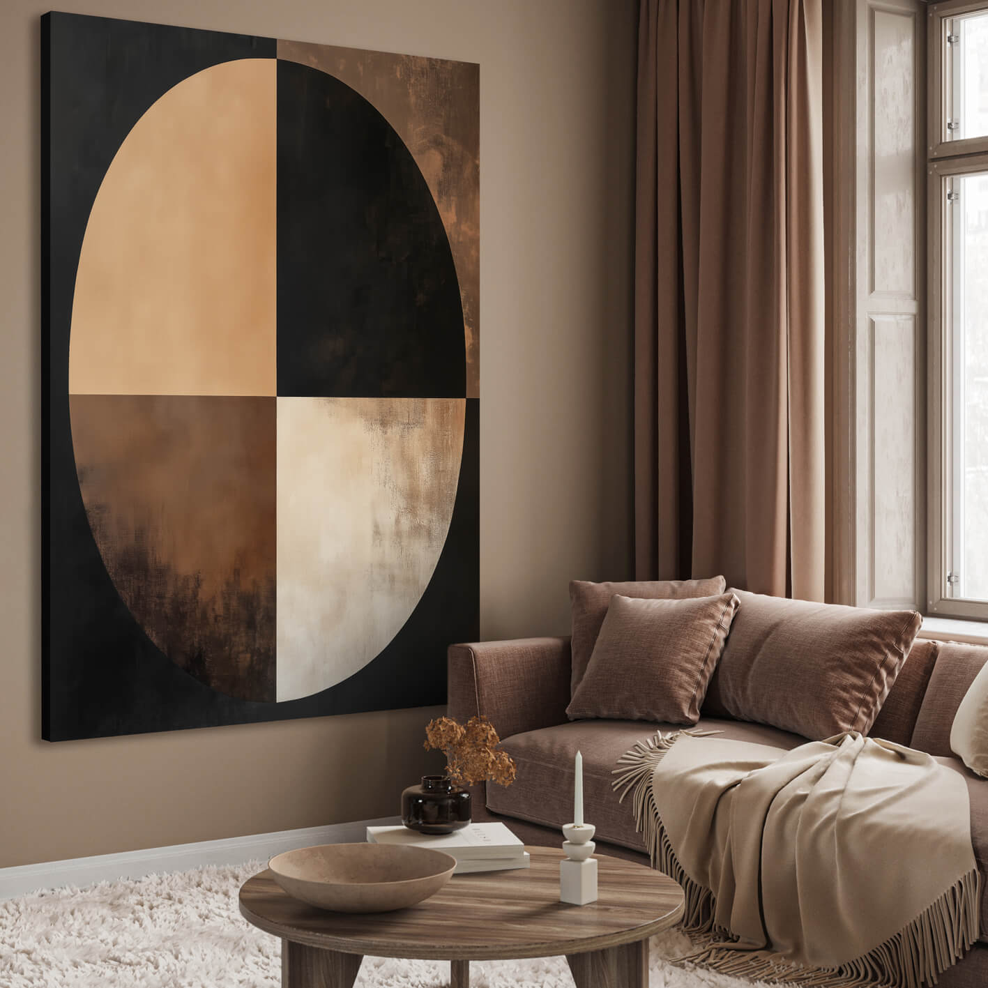 Ljuddämpande tavla - Geometric Serenity