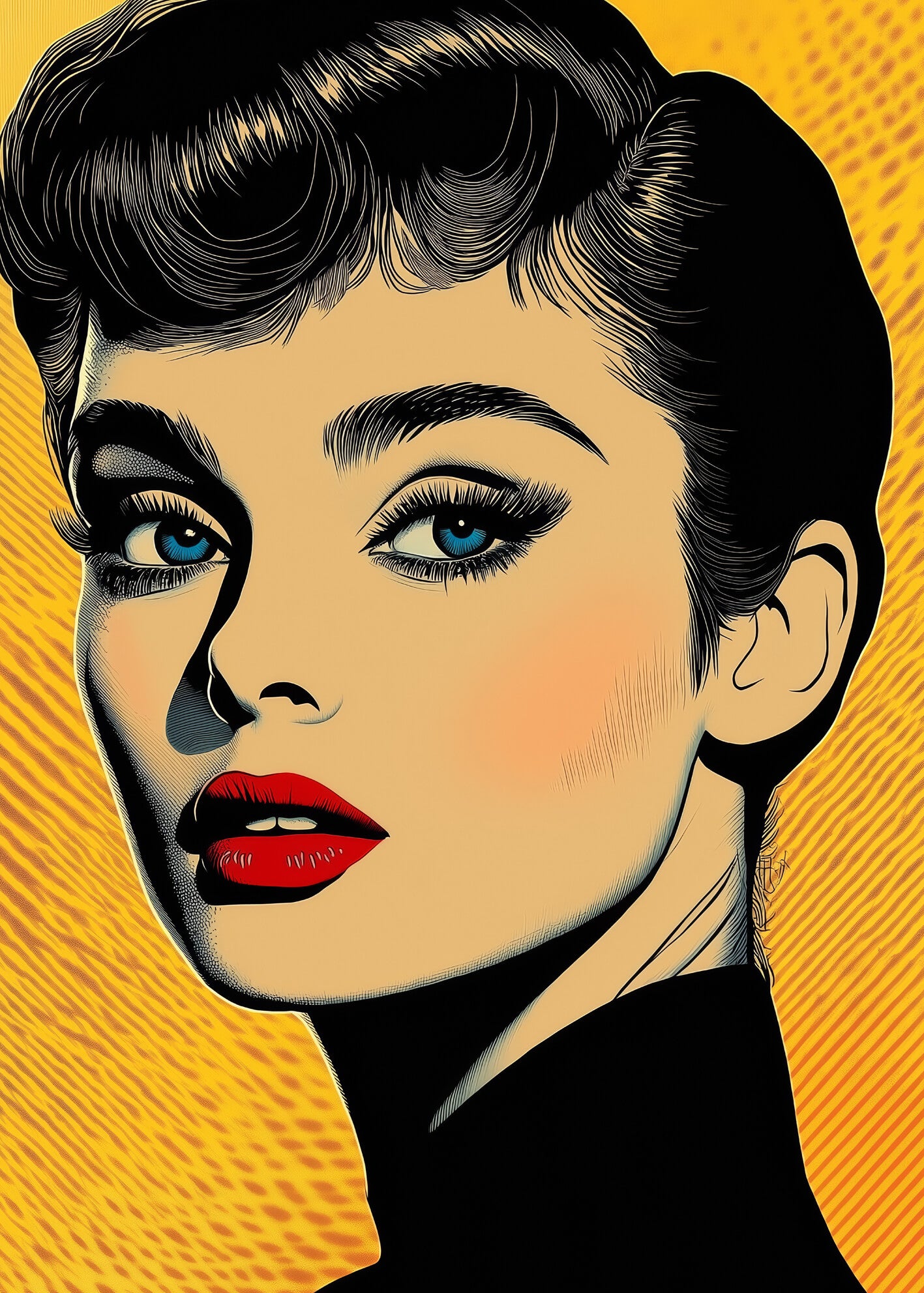 Ljuddämpande tavla - Radiant Audrey