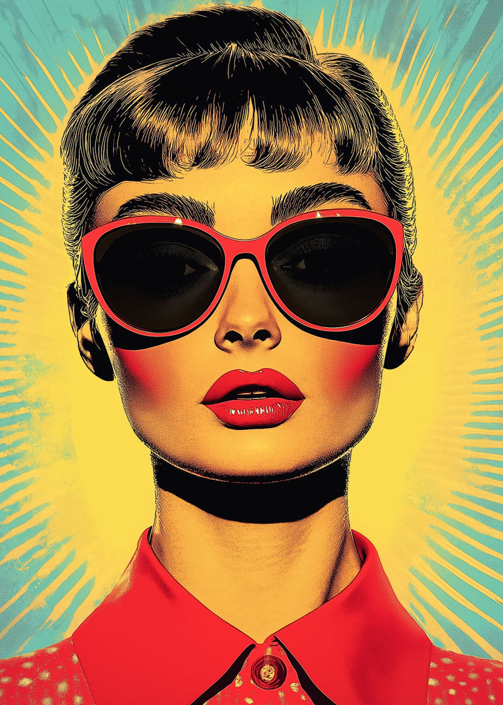 Ljuddämpande tavla - Pop Art Audrey