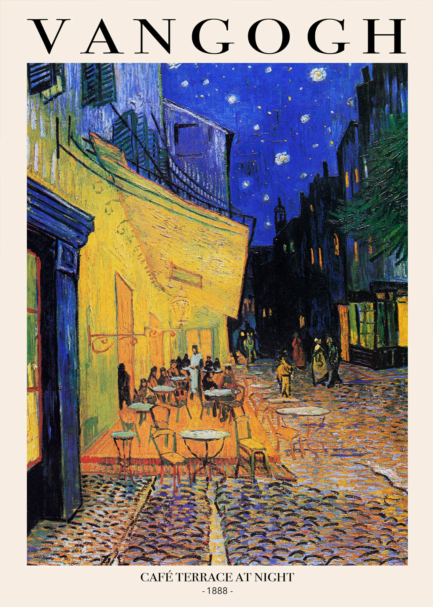 Ljuddämpande tavla - Terrace at Night