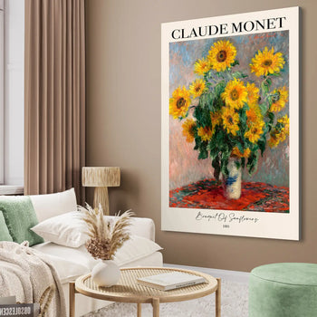 Ljuddämpande tavla - Bouquet of Sunflowers