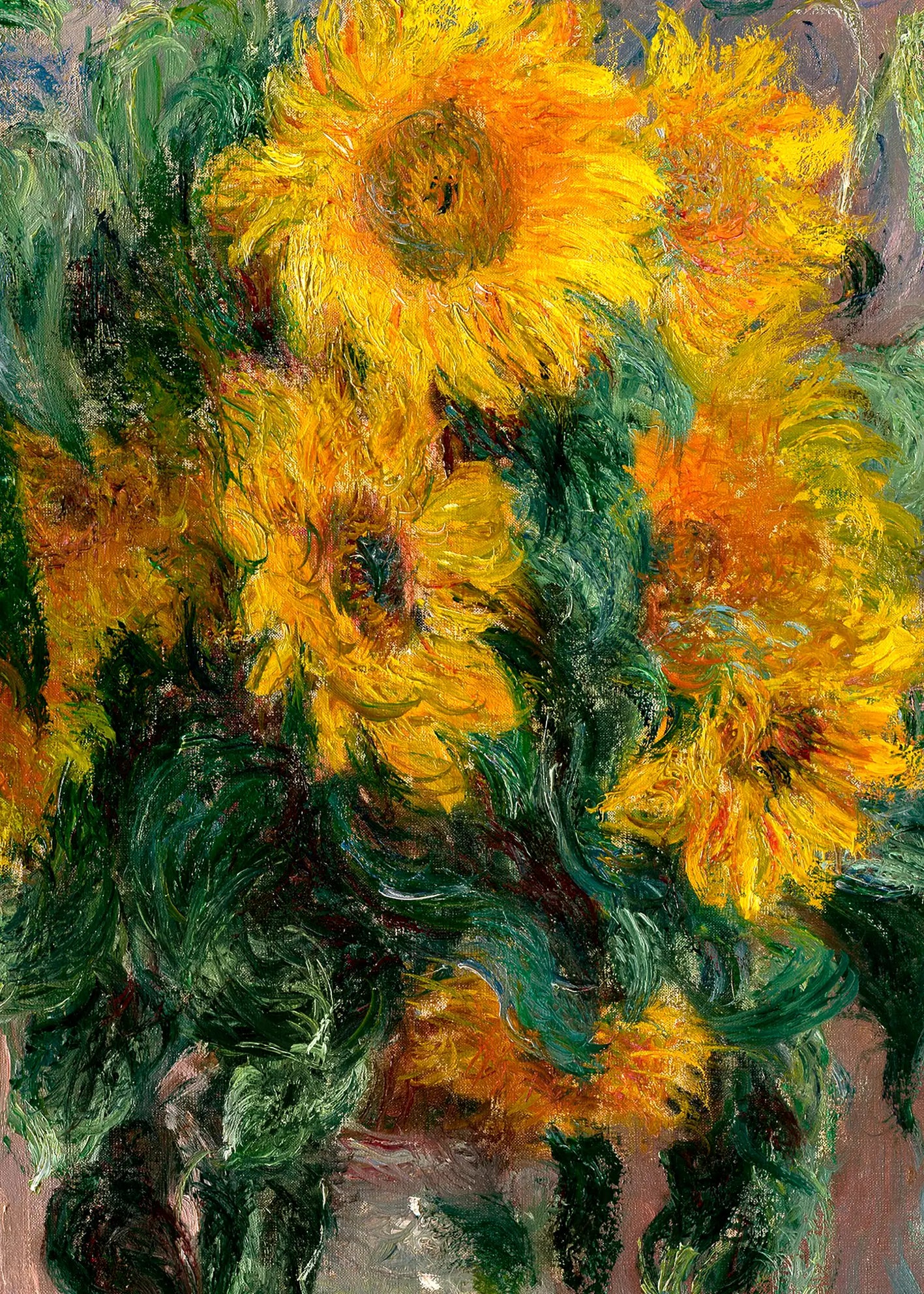 Ljuddämpande tavla - Bouquet of Sunflowers