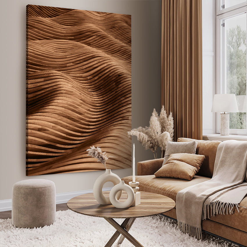 Canvastavla - Wooden Shapes (70X100)