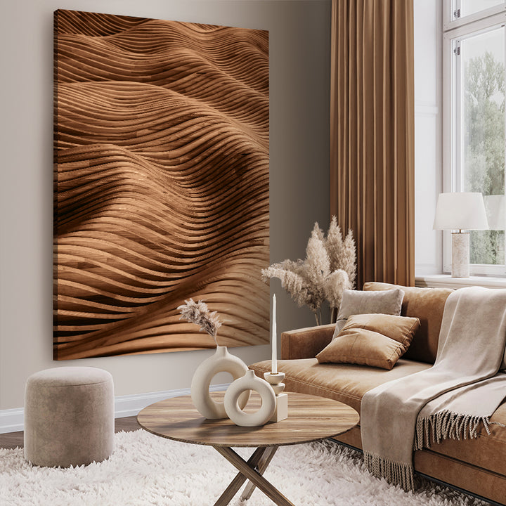 Canvastavla - Wooden Shapes (70X100)