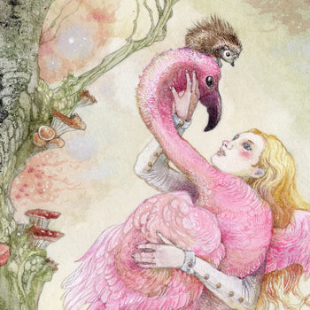 Ljuddämpande tavla  - Flamingo Waltz