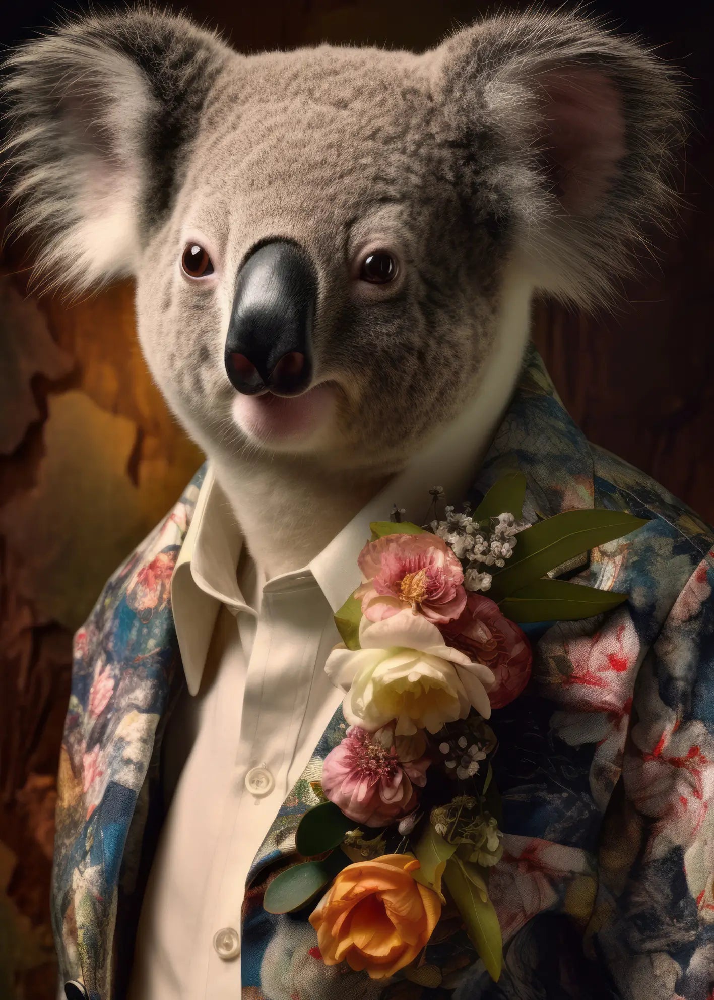 Ljuddämpande tavla - Floral Gentleman
