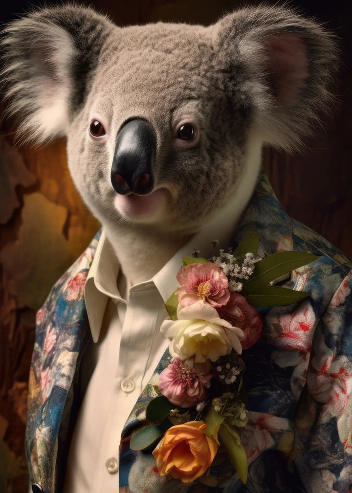 Ljuddämpande tavla - Floral Gentleman