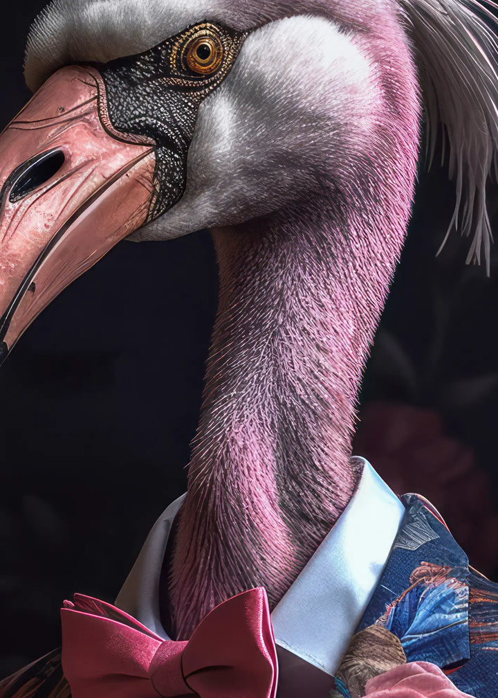 Ljuddämpande tavla - Flamingo Chic