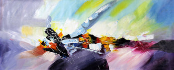 Abstrakt Oljemålning - Amelia (50X150)