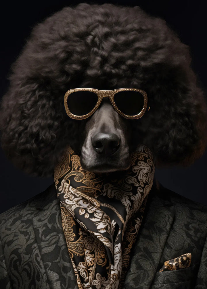 Ljuddämpande tavla - Poodle Chic