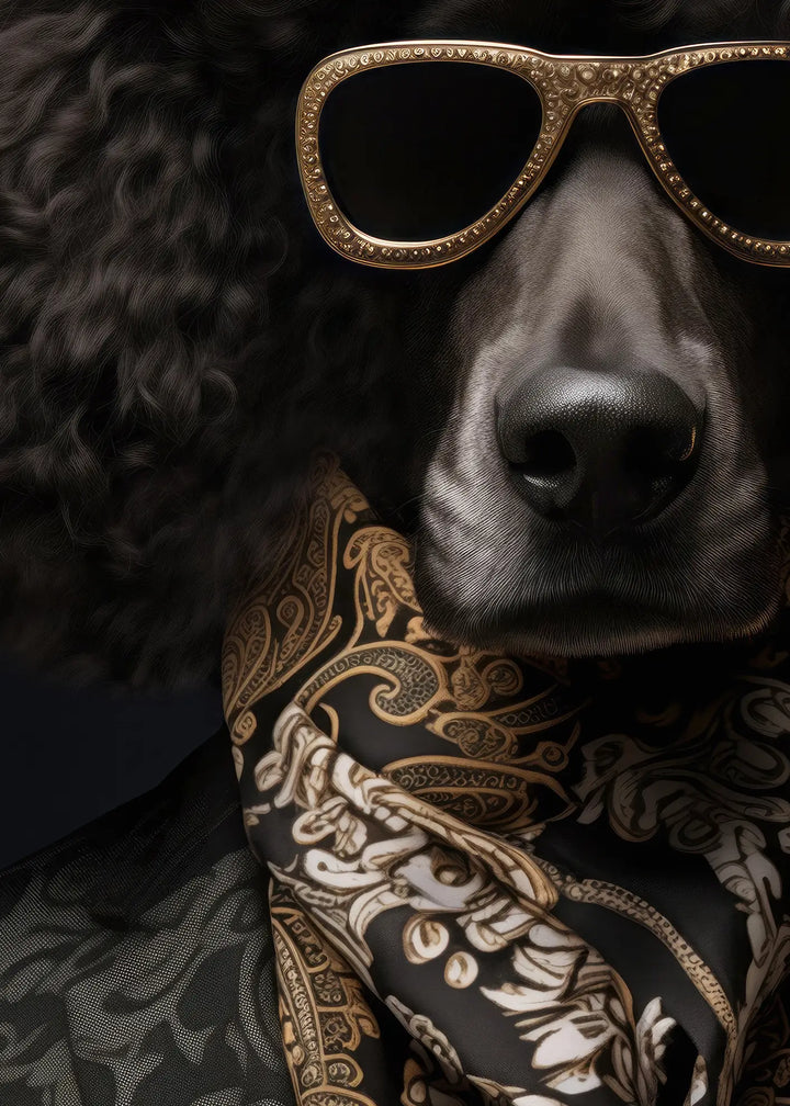Ljuddämpande tavla - Poodle Chic