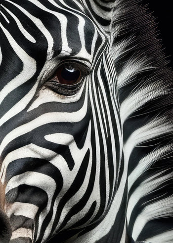 Ljuddämpande tavla  - Zebra Chic