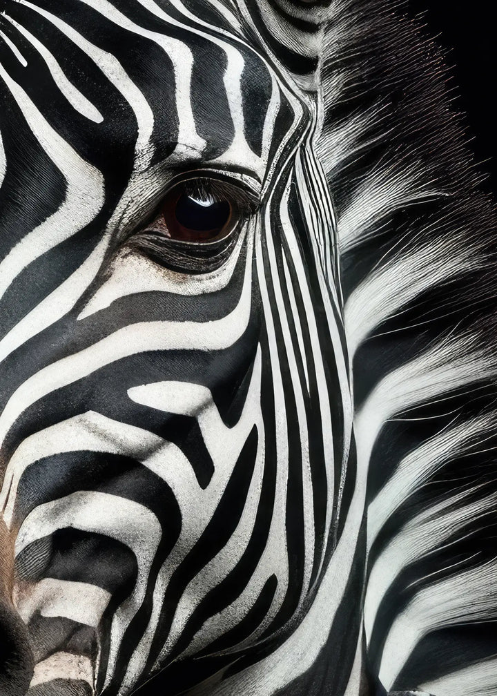 Ljuddämpande tavla  - Zebra Chic